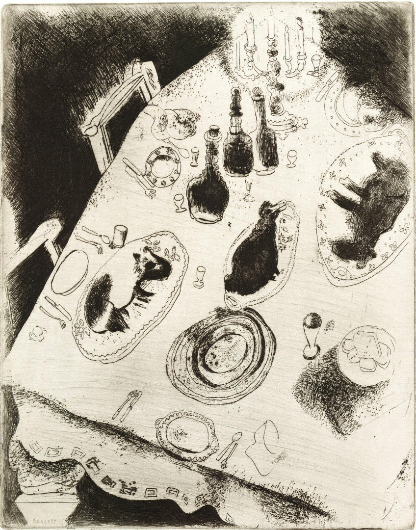ANIME MORTE - La tavola imbandita di Sobakevič, 1923/1925 